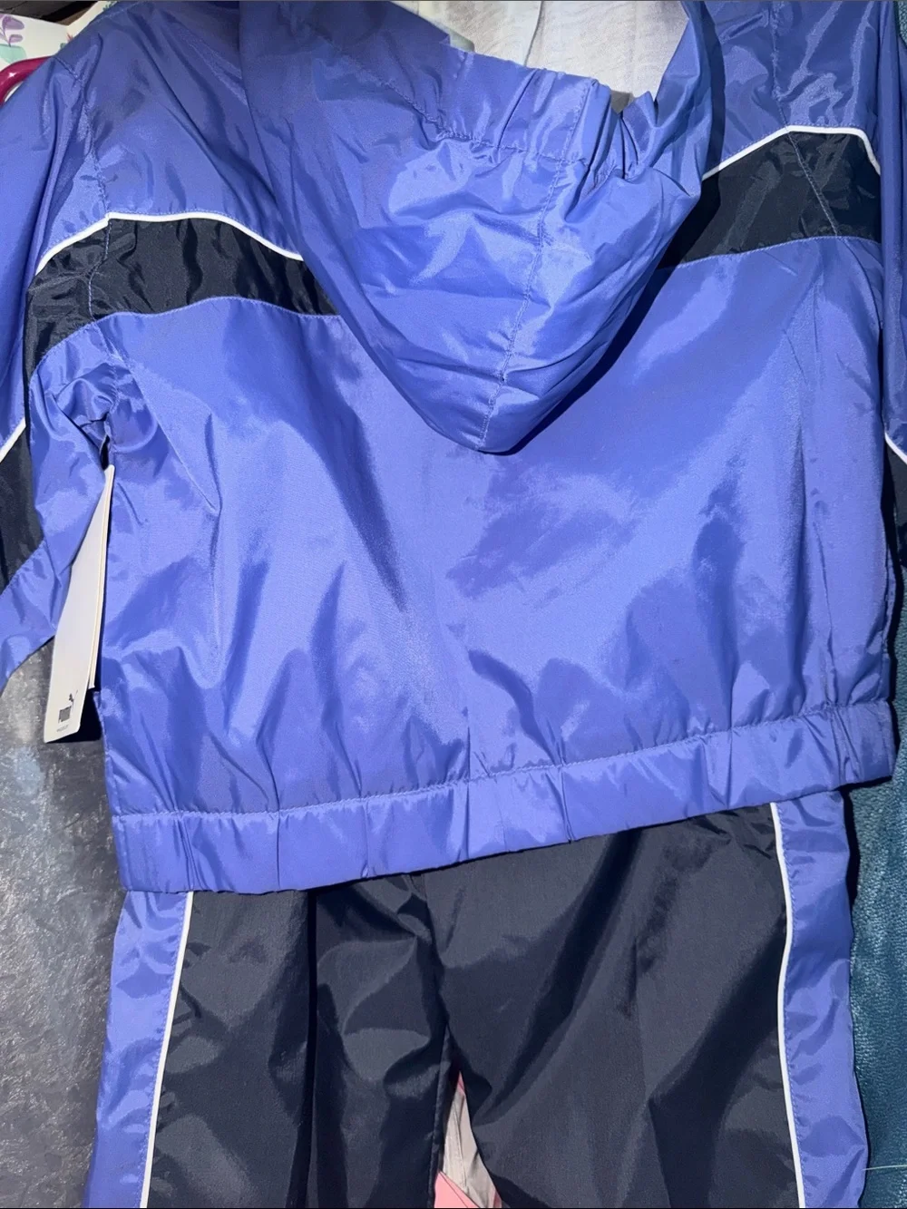 Kids Puma Purple and Black Two-Piece Track Set-BNWT Size 4 💜🖤 - Picture 13 of 15